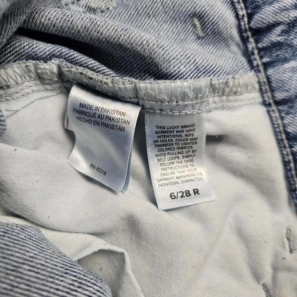 Lucky Brand Palazzo Wide Leg Rigid Denim Jeans Light Wash Blue 6/28 R New - Picture 8 of 16